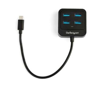 StarTech.com Hub USB-C de 4 Puertos - Ladrón USB Tipo C USB 3.1 - Concentrador de 4 Puertos USB A