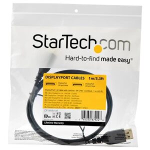 StarTech.com Cable DisplayPort 1.4 de 1m - Certificado VESA - 8K 60Hz - HBR3 - HDR - Super HD - Cable Delgado de Monitor DP a Conector DP - UltraHD 4K 120Hz - Cable Delgado de Vídeo DP 1.4 StarTech.com Cable DisplayPort 1.4 de 1m – Certificado VESA – 8K 60Hz – HBR3 – HDR – Super HD – Cable Delgado de Monitor DP a Conector DP – UltraHD 4K 120Hz – Cable Delgado de Vídeo DP 1.4