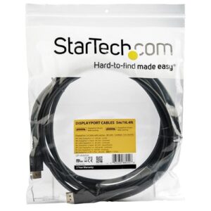 StarTech.com Cable de 5m DisplayPort 1.4 con Certificación VESA – 8K 60Hz HBR3 HDR – Cable DP Super UHD – Cable Delgado DP 1.4 Ultra HD de 4K a 120Hz