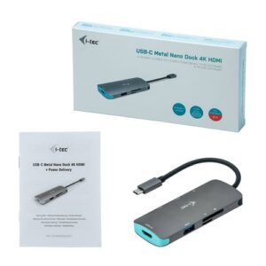 i-tec Metal USB-C Nano Dock 4K HDMI + Power Delivery 100 W i-tec Metal USB-C Nano Dock 4K HDMI + Power Delivery 100 W