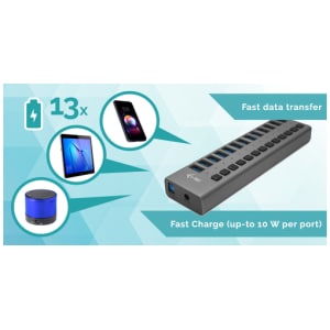 i-tec USB 3.0 Charging HUB 13port + Power Adapter 60 W i-tec USB 3.0 Charging HUB 13port + Power Adapter 60 W