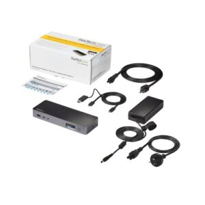 StarTech.com Dock USB-C y USB-A - Dock Station Universal Híbrido para 2 Monitores HDMI 4K 60Hz DisplayPort - Hub USB 3.1 Gen 1 - GbE - Entrega Alimentación 60W - Windows, Mac y Chrome StarTech.com Dock USB-C y USB-A – Dock Station Universal Híbrido para 2 Monitores HDMI 4K 60Hz DisplayPort – Hub USB 3.1 Gen 1 – GbE – Entrega Alimentación 60W – Windows, Mac y Chrome
