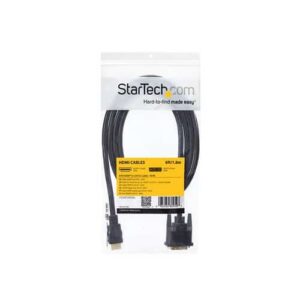 StarTech.com Cable Adaptador Conversor HDMI a DVI-D de 1,8m – Macho a Macho – Convertidor de Vídeo – Negro