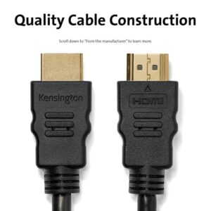Kensington Cable HDMI de alta velocidad con Ethernet, 1,8 m Kensington Cable HDMI de alta velocidad con Ethernet, 1,8 m