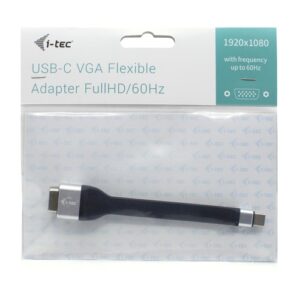 i-tec USB-C Flat VGA Adapter 1920 x 1080p/60 Hz i-tec USB-C Flat VGA Adapter 1920 x 1080p/60 Hz