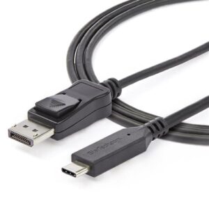 StarTech.com CDP2DP146B adaptador de cable de vídeo 1,8 m USB Tipo C DisplayPort Negro StarTech.com CDP2DP146B adaptador de cable de vídeo 1,8 m USB Tipo C DisplayPort Negro