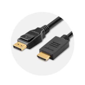 Kensington Cable unidireccional pasivo DisplayPort 1.2 (M) a HDMI (M), 1,8 m Kensington Cable unidireccional pasivo DisplayPort 1.2 (M) a HDMI (M), 1,8 m