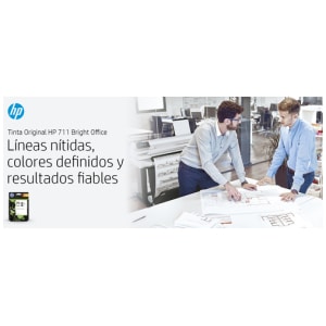 HP Cartucho de tina DesignJet 711 negro de 80 ml