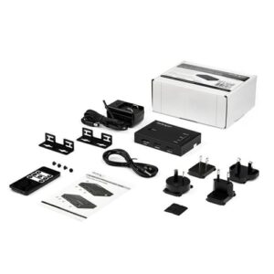 StarTech.com Switch Conmutador de Vídeo HDMI de 4 Puertos – 3x HDMI y 1x DisplayPort – 4K 60Hz