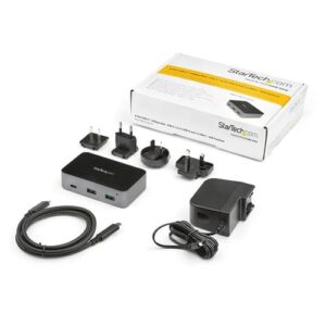 StarTech.com Hub USB-C de 3 Puertos - 10Gb - Alimentado - 2xUSB-A 1xUSB-C