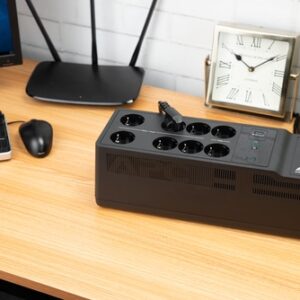 APC BE850G2-GR sistema de alimentación ininterrumpida (UPS) En espera (Fuera de línea) o Standby (Offline) 0,85 kVA 520 W 8 salidas AC APC BE850G2-GR sistema de alimentación ininterrumpida (UPS) En espera (Fuera de línea) o Standby (Offline) 0,85 kVA 520 W 8 salidas AC