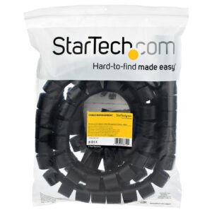 StarTech.com Manga de 2,5m en Espiral para Gestión de Cableado con Diámetro de 45mm
