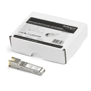 StarTech.com Módulo Transceptor SFP Compatible con Cisco GLC-TE - Cobre - 1000BASE-T - SFP a RJ45 Cat6 / Cat5e, 100m, Temperatura Extendida - Cisco Firepower, IE 2000, C9500, C2960 C9500