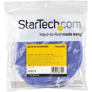 StarTech.com 7,5m - Bobina de Gancho y Bucle - Azul StarTech.com 7,5m – Bobina de Gancho y Bucle – Azul