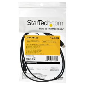StarTech.com Cable de 1m de Carga USB A a USB C - de Carga Rápida y Sincronización Rápida USB 2.0 a USB Tipo C - Revestimiento TPE de Fibra de Aramida M/M 3A Negro - S10, iPad Pro, Pixel StarTech.com Cable de 1m de Carga USB A a USB C – de Carga Rápida y Sincronización Rápida USB 2.0 a USB Tipo C – Revestimiento TPE de Fibra de Aramida M/M 3A Negro – S10, iPad Pro, Pixel