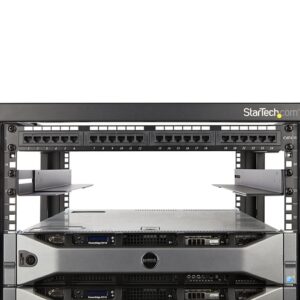 StarTech.com Carriles 1U de 19 pulgadas para Rack para Servidores con 4 Columnas - Profundidad Ajustable de 60,9cm a 91,4cm/24" a 36" - Carriles Universales HPE ProLiant Dell PowerEdge