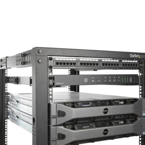 StarTech.com Carriles 1U de 19 pulgadas para Rack para Servidores con 4 Columnas - Profundidad Ajustable de 60,9cm a 91,4cm/24" a 36" - Carriles Universales HPE ProLiant Dell PowerEdge