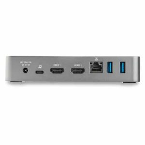 StarTech.com Docking Station USB-C – Replicador de Puertos USB Tipo C de 2 Puertos HDMI para Dos Monitores – Entrega de Alimentación PD de 65W – Hub USB – Ethernet – para Mac y Windows