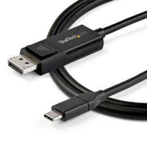 StarTech.com 2m – Cable USB-C a DisplayPort 1.4 – Bidireccional