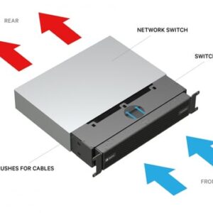 Alternative view of Vertiv SA1-02003XS chasis de red 2U Negro