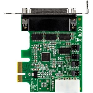 StarTech.com Tarjeta Adaptadora Serie PCI Express RS232 de 4 Puertos - Tarjeta Controladora Serie PCIe RS232 - PCIe a Serie DB9 - UART 16950 - Tarjeta de Perfil Bajo - Windows y Linux StarTech.com Tarjeta Adaptadora Serie PCI Express RS232 de 4 Puertos - Tarjeta Controladora Serie PCIe RS232 - PCIe a Serie DB9 - UART 16950 - Tarjeta de Perfil Bajo - Windows y Linux