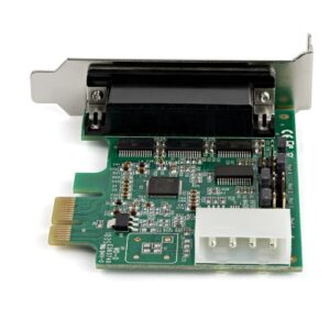 StarTech.com Tarjeta Adaptadora Serie PCI Express RS232 de 4 Puertos - Tarjeta Controladora Serie PCIe RS232 - PCIe a Serie DB9 - UART 16950 - Tarjeta de Perfil Bajo - Windows y Linux StarTech.com Tarjeta Adaptadora Serie PCI Express RS232 de 4 Puertos - Tarjeta Controladora Serie PCIe RS232 - PCIe a Serie DB9 - UART 16950 - Tarjeta de Perfil Bajo - Windows y Linux