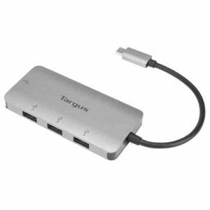 Targus ACH226EU hub de interfaz USB 3.2 Gen 1 (3.1 Gen 1) Type-C 5000 Mbit/s Plata