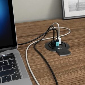 i-tec Built-in Desktop Fast Charger, USB-C PD 3.0 + 3x USB 3.0 QC3.0, 96 W