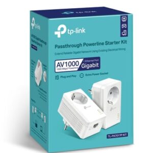 TP-Link TL-PA7017P KIT adaptador de red PowerLine 1000 Mbit/s Ethernet Blanco 2 pieza(s) TP-Link TL-PA7017P KIT adaptador de red PowerLine 1000 Mbit/s Ethernet Blanco 2 pieza(s)