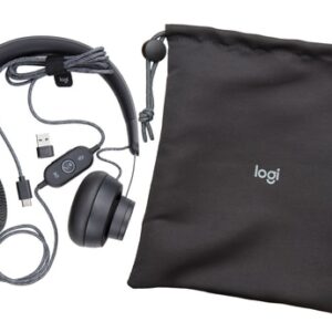 Logitech Zone Auriculares Alámbrico Diadema Llamadas/Música USB Tipo C Grafito Logitech Zone Auriculares Alámbrico Diadema Llamadas/Música USB Tipo C Grafito