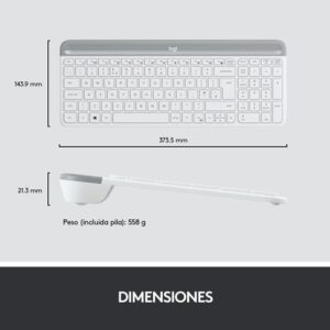 Logitech MK470 teclado Ratón incluido USB Español Blanco Logitech MK470 teclado Ratón incluido USB Español Blanco