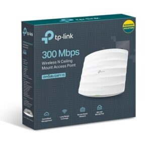 TP-Link EAP115 punto de acceso inalámbrico 300 Mbit/s Blanco Energía sobre Ethernet (PoE) TP-Link EAP115 punto de acceso inalámbrico 300 Mbit/s Blanco Energía sobre Ethernet (PoE)
