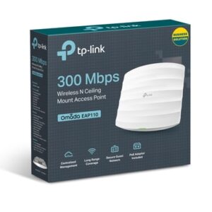 TP-Link EAP110 punto de acceso inalámbrico 300 Mbit/s Blanco Energía sobre Ethernet (PoE) TP-Link EAP110 punto de acceso inalámbrico 300 Mbit/s Blanco Energía sobre Ethernet (PoE)