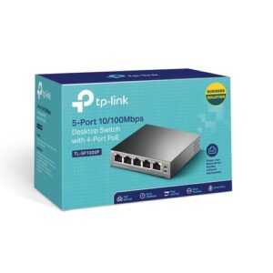 TP-Link TL-SF1005P switch No administrado Fast Ethernet (10/100) Energía sobre Ethernet (PoE) Negro TP-Link TL-SF1005P switch No administrado Fast Ethernet (10/100) Energía sobre Ethernet (PoE) Negro