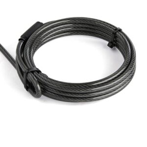 StarTech.com Cable de 2m de Seguridad para Ordenador Portátil – con Candado – para Ranura Nano – de Combinación