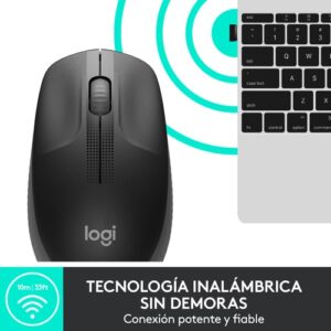 Logitech M190 ratón Ambidextro RF inalámbrico Óptico 1000 DPI Logitech M190 ratón Ambidextro RF inalámbrico Óptico 1000 DPI