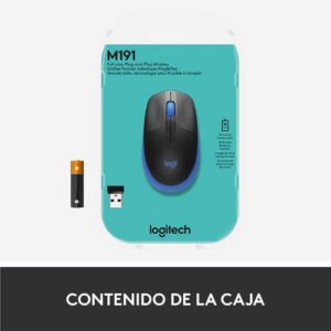 Logitech M190 ratón Ambidextro RF inalámbrico Óptico 1000 DPI Logitech M190 ratón Ambidextro RF inalámbrico Óptico 1000 DPI