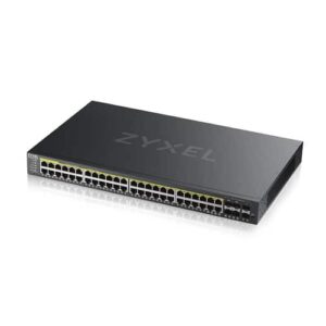Zyxel GS2220-50HP-EU0101F switch Gestionado L2 Gigabit Ethernet (10/100/1000) Energía sobre Ethernet (PoE) Negro