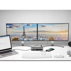 Kensington Replicador de puertos híbrido 4K dual Thunderbolt™ 3 y USB-C SD5600T con 96 W de PD: Win/Mac