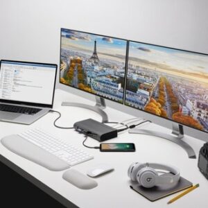 Kensington Replicador de puertos híbrido 4K dual Thunderbolt™ 3 y USB-C SD5600T con 96 W de PD: Win/Mac
