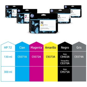 HP Cartucho de tinta gris 72 de 130 ml
