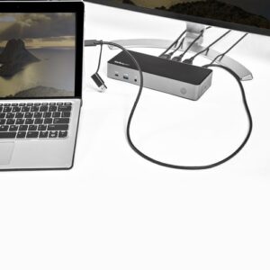 StarTech.com Docking Station USB-C y USB-A 10Gb - Replicador de Puertos Híbrido Universal para 3 Monitores DisplayPort y HDMI 4K de 60Hz - PD 85W - Hub Ladrón USB de 6 Puertos - Audio - Red Gigabit StarTech.com Docking Station USB-C y USB-A 10Gb - Replicador de Puertos Híbrido Universal para 3 Monitores DisplayPort y HDMI 4K de 60Hz - PD 85W - Hub Ladrón USB de 6 Puertos - Audio - Red Gigabit