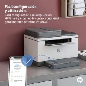 HP LaserJet Impresora multifunción M234sdw, Blanco y negro, Impresora para Oficina pequeña, Impresión, copia, escáner, Escanear a correo electrónico; Escanear a PDF; Tamaño compacto; Energéticamente eficiente; Impresión rápida a doble cara; AAD de 40 hojas; Wi-Fi de banda dual escáner