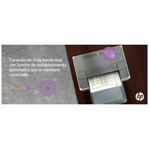 HP LaserJet Impresora M209dw, Blanco y negro, Impresora para Home y Home Office, Estampado, Impresión a doble cara; Tamaño compacto; Energéticamente eficiente; Wi-Fi de banda dual