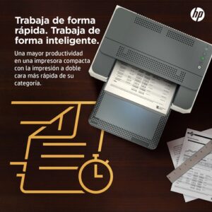 HP LaserJet Impresora M209dw, Blanco y negro, Impresora para Home y Home Office, Estampado, Impresión a doble cara; Tamaño compacto; Energéticamente eficiente; Wi-Fi de banda dual