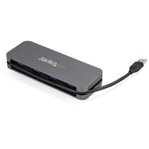 StarTech.com HB30AM4AB hub de interfaz USB 3.2 Gen 1 (3.1 Gen 1) Type-A 5000 Mbit/s Negro, Gris StarTech.com HB30AM4AB hub de interfaz USB 3.2 Gen 1 (3.1 Gen 1) Type-A 5000 Mbit/s Negro, Gris