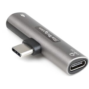 StarTech.com Adaptador de Audio y Carga USB-C - Adaptador de Audio USB Tipo C con USB-C para Auriculares con Micrófono y Pass Through de 60W USBC para Cargador StarTech.com Adaptador de Audio y Carga USB-C – Adaptador de Audio USB Tipo C con USB-C para Auriculares con Micrófono y Pass Through de 60W USBC para Cargador