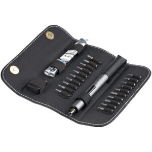 StarTech.com Destornillador Eléctrico con Juego de 20 Puntas de Precisión - Mini Destornillador Portátil a Pilas para Reparación de Ordenadores, Tablets y Móviles - Inalámbrico