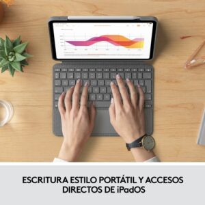 Logitech Combo Touch Gris Smart Connector QWERTY Español Logitech Combo Touch Gris Smart Connector QWERTY Español