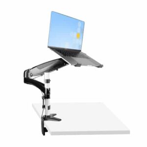 StarTech.com Brazo de Soporte de Sobremesa para Ordenador Portátil – Brazo Articulado para Portátil o para Monitor de 34 Pulgadas – Bracket de Montaje VESA para Portátil – Soporte Ergonómico Ajustable